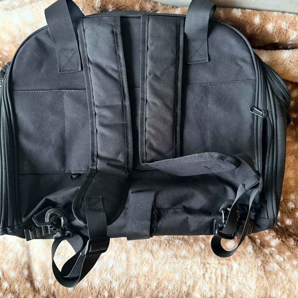 New expandable pet backpack carrier cat dog travel backpack foldable 3 in 1